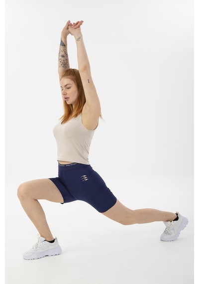 Maraton Active Slimfit Kadın Koşu Navy Şort 21198-navy