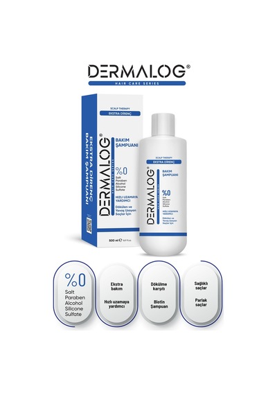 Dermalog Ekstra Direnç Saç Bakım Maskesi 500 ML + Ekstra Direnç Bakım Şampuanı 500 ML