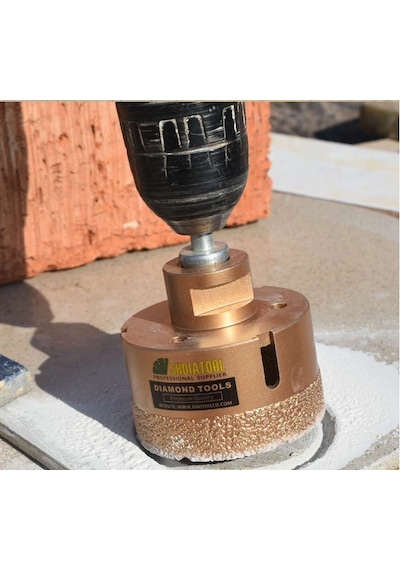 Mermer Granit Panç M14 Fayans Beton Pancı 12mm Sarı Elmas Delme