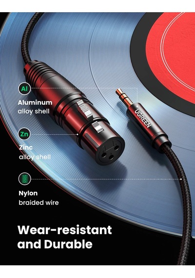 Ugreen 3.5mm To Xlr Mikrofon Ses Kablosu Örgülü 2 Metre Sku: Smgstk8edb3315c1