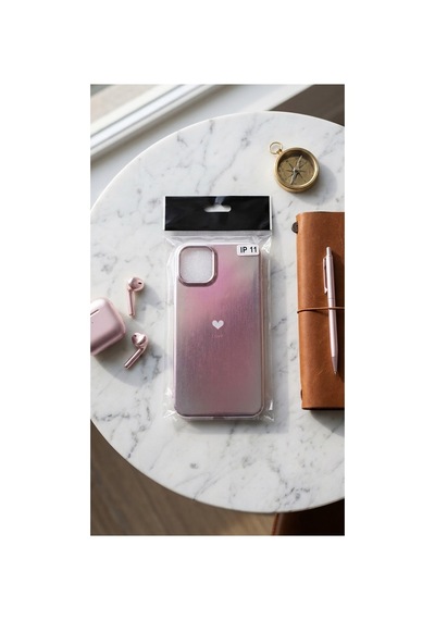 İphone 11 Uyumlu Detaylı Metalik Geçişli Koruyucu Bksft50-23b19e