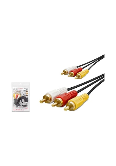 Hadron HN4593 3Rca To 3Rca - 3M Kablo