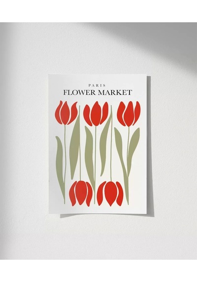 Çerçevesiz Poster Paris Flower Market 2
