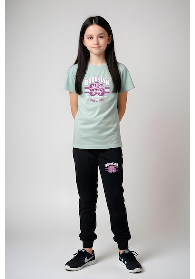 Fyk Kids Kız Çocuk Broklyn 95 Baskılı Alt-üst Takım Mint Yeşil Mint Yeşili