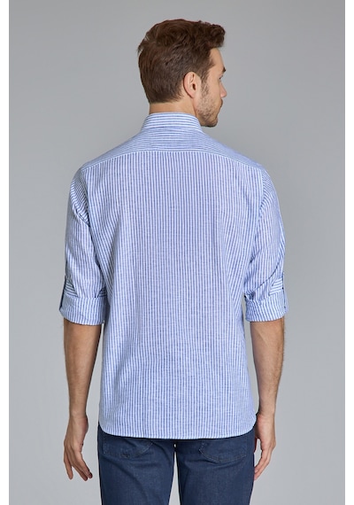 Bisse Regular Fit Paşa Yaka Lacivert Erkek Gömlek Gmktn3ps224018 D39 Lacivert