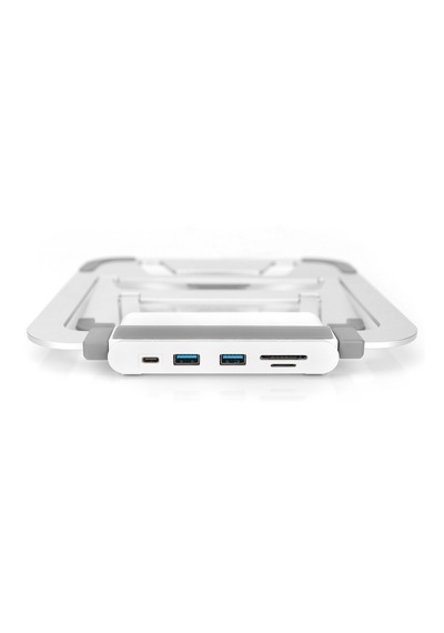 Dizüstü Yükselticili Usb-c Istasyonu 8 Bağlantı Noktalı Gümüş/