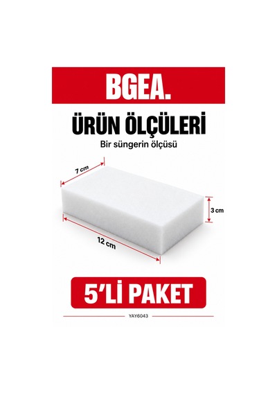 Bgea Sihirli Sünger Magic Sponge 5 Adet