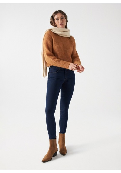 Salsa Jeans Koyu Mavi Kadın Orta Bel Skinny Fit Denim Pantolon 21001382