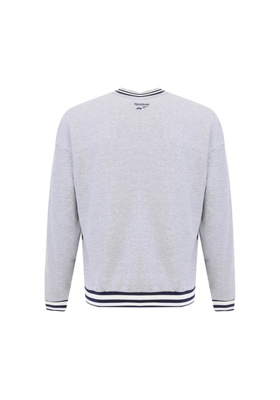 Reebok Lawn Club Crew Sweat Gri Erkek Sweatshirt