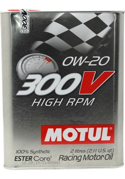 Motul 300V High Rpm 0W-20 Tam Sentetik Motor Yağı 2 L