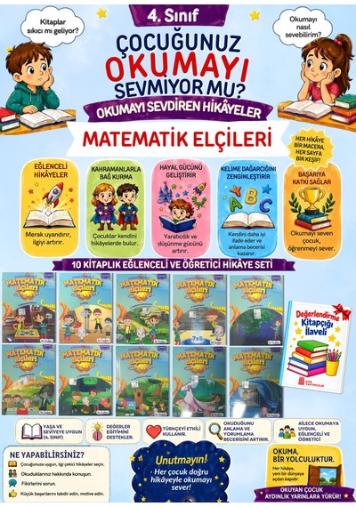 4.sınıflar Hızlı Okuma İsteyenlere Öğretmen Tavsiyeli Hikaye Seti 10'lu