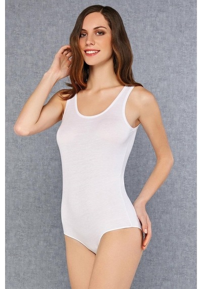Doreanse Kadın Micro Modal Geniş Yaka Sıfır Kol Body 12105
