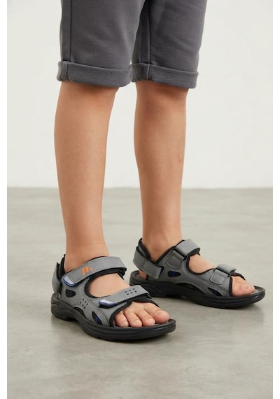 Minican Kids Kn-1600-26y Erkek Çocuk Ortopedik Sandalet Gri