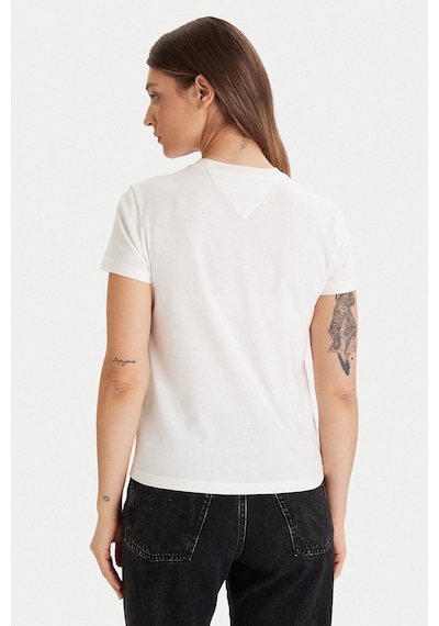Tommy Hilfiger Kadın T-shirt Ekru