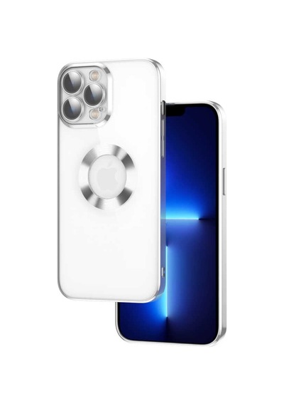 Apple Uyumlu iPhone 13 Pro Max Kılıf Logo Gösteren Kamera Korumalı Silik