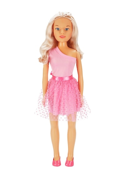 Büyük Boy Yürüyüş Arkadaşım Clara Party Dev Bebek 80 Cm - Koyu Pembe Renkli