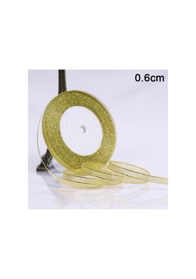 Deniz Party Store 6 Mm Gold Altın Simli Kurdele 23 Metre 25 Yarda Genel