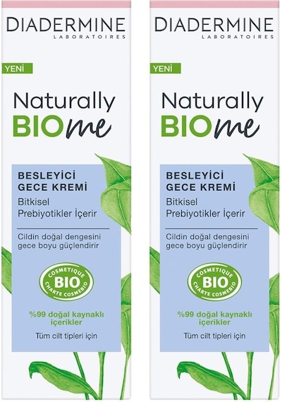 Diadermine Naturally Biome Besleyici Gece Kremi 2 x 50 ML