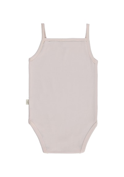 Civil Baby Çizgili İp Askılı 3 Lü 0-36 Ay Çıtçıtlı Badi - Pembe Açık Gül Kurusu