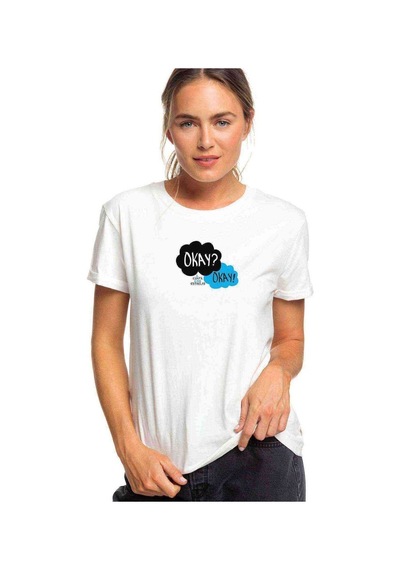 The Fault In Our Stars Baskılı Beyaz Kadın Tshirt