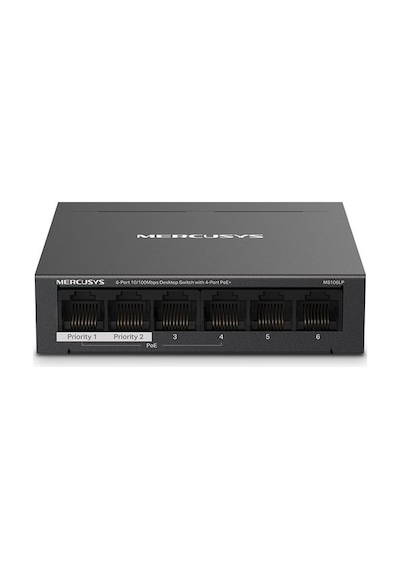 TP-Link Mercusys MS106LP 6 Port 10/100 MBPS 4-Port Poe+ Desktop Switch