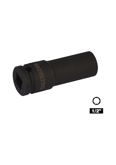 İzeltaş 1108067016 1/2" Altı Köşe Havalı Derin Lokma Anahtarı 16MM