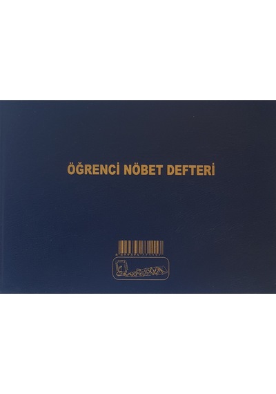 Öğrenci Nöbet Defteri Cilt Kapak