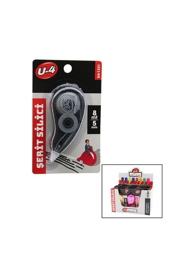 U-4 U4-1231 Şerit Silici Ve Daksil 5mm X 8mt - 24'li Paket