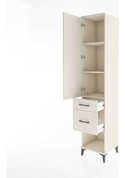 Hyperion Dolap 3 Raflı 2 Çekmeceli Tek Kapaklı 44x44x221 Aytaşı-aytaşı Aytası