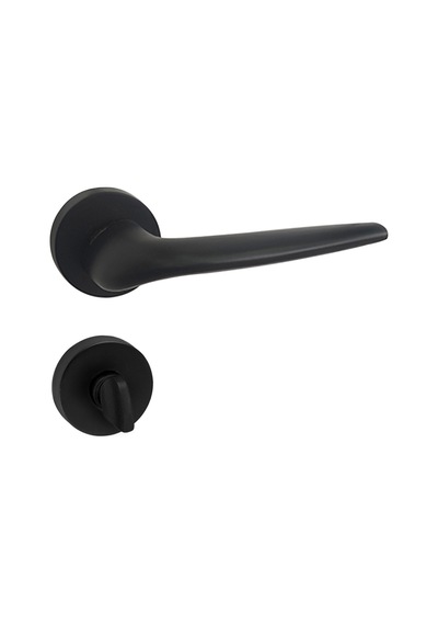 Doğanlar Raket Mat Siyah Rozetli Kapı Kolu Takım-wc Kol Pk001dgn0098 Renkli