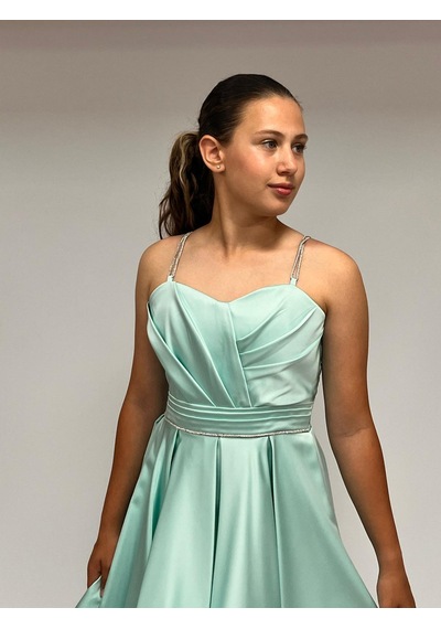 Butikhappykids Kız Çocuk Abiye Mintyeşili Taş Kordon Askılı Kalp Yaka Mat Saten Kuyruklu Abiye Elbise 10-15 Yaş Mint Yeşili Butikhappykids Kız Çocuk Abiye Mintyeşili Taş Kordon Askılı Kalp Yaka Mat Saten Kuyruklu Abiye Elbise 10-15 Yaş Mint Yeşili