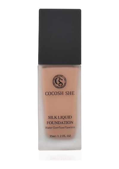 Cocosh She Silk Liquid Fondöten 04 Camel, Su Geçirmez, Islak Bitişli, İpeksi-prüzsüz Doku, Hipoalerjenik - 04camel Diğer
