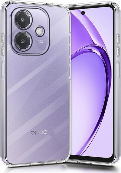 Oppo A3 İle Uyumlu Kılıf Şeffaf Kamera Korumalı Esnek Silikon Telefon Kılıfı Kapak