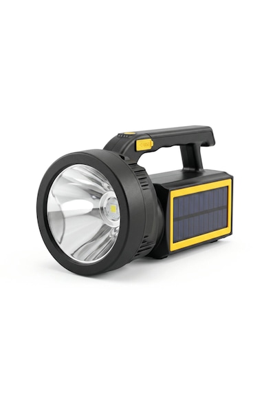 Panther Pt-6214 Usb Şarjlı Solar El Feneri Siyah