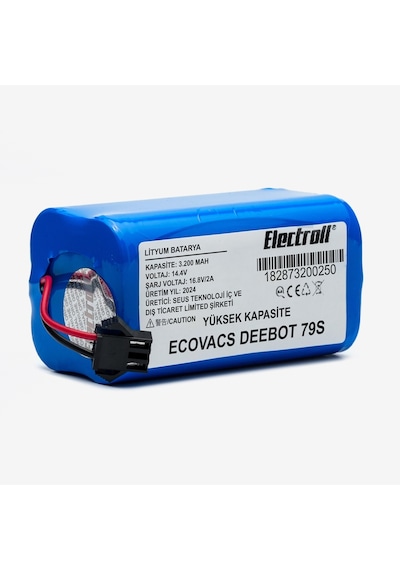 Ecovacs Deebot 79s Uyumlu 3.200mah Pil Robot Süpürge Batarya