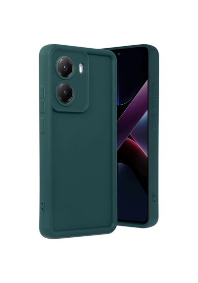 Xiaomi Poco X7 Pro Viera Silikon - Koyu Yeşil -