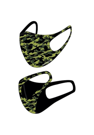 BLACKSPADE Çocuk Koruyucu Maske Yeşil Kamo S2