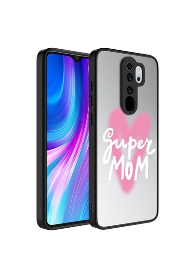 Xiaomi Redmi Note 8 Pro Kılıf Aynalı Desenli Kamera Korumalı Parlak Zore Mirror Kılıf