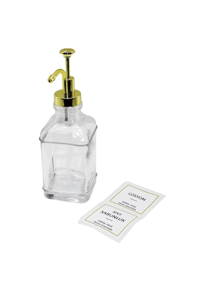 Kare Cam Şişe Şeffaf Damlatmaz Yağdanlık 500ml Pom Elx23494-2a19a