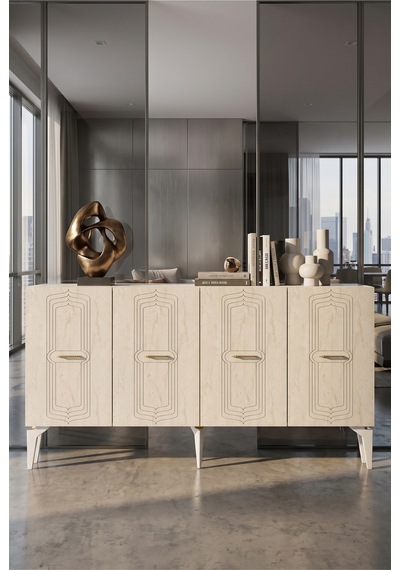 Ka1545btg Rıva Konsol Beyaz-traverten-gold 150cm Beyaz - Traverten - Altın Ka1545btg Rıva Konsol Beyaz-traverten-gold 150cm Beyaz - Traverten - Altın