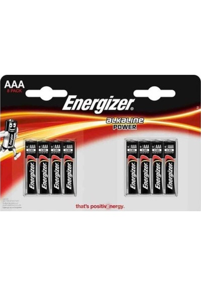 Energizer Alkaline Power AAA İnce Kalem Pil 8'li