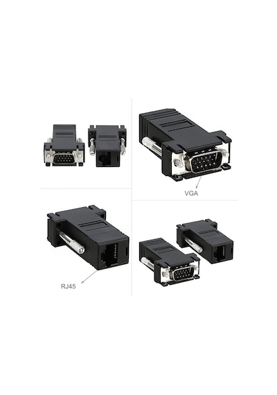 Vga Extender Cat6 Cat7 Rj45 Çevirici 2 Adet