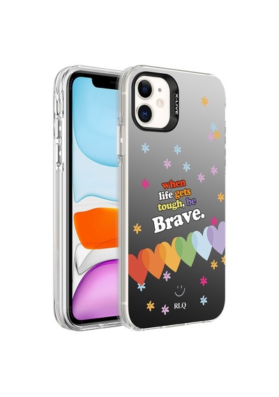 Apple Uyumlu iPhone 11 Desenli Zore Silver Sert Kapak
