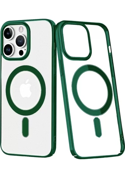 Newface Apple İphone 14 Pro Kılıf Element Magneticsafe Sert Kapak - Köknar Yeşili