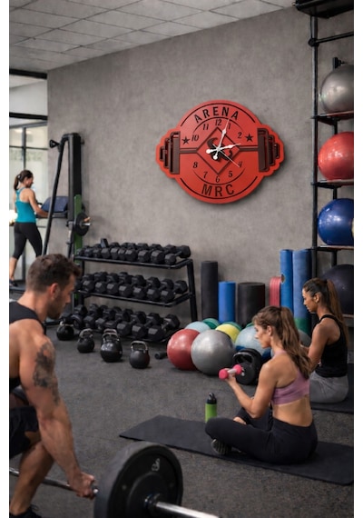 Spor Firmaları İçin Yeni Tasarım Modern Duvar Saati Şık Ve Kalite Bir Arada Çok Renkli