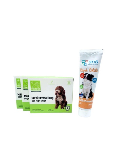 3 Kutu 1-10kg Köpekler İçin Damla + Ans Multivitamin