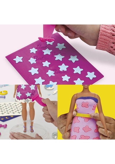 G1355 Play-doh Barbie Designer Desen Paketi Hamur Oyun Seti +3 Yaş Çok Renkli