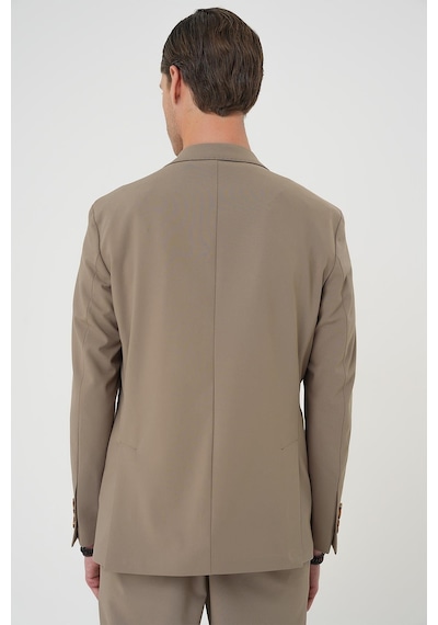 Efor Comfort Fit Mono Yaka Torba Cep Casual Bej Ceket C 707 Bej