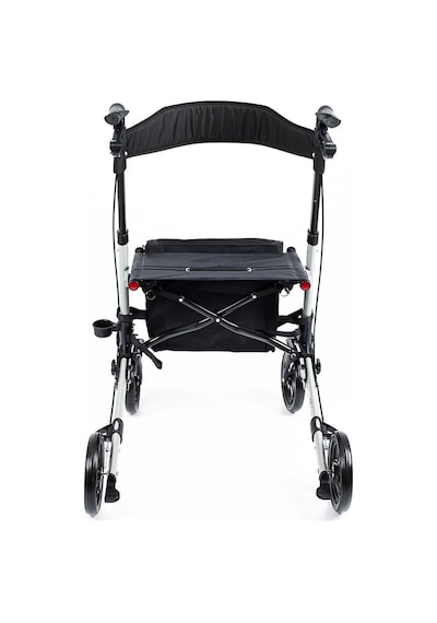 Comfort DM9102 Tekerlekli Yürüme Desteği Frenli Yürüteç Rollatör Yaşlı Oturaklı Yürüme Boy Ayarlı