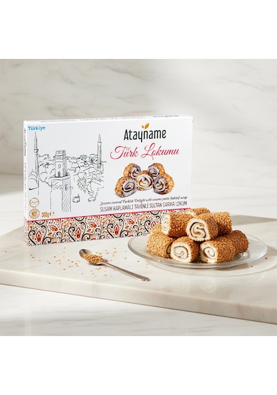 Atayname Susam Kaplamalı Tahinli Sultan Sarma Lokum 300 G
